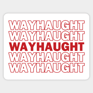 Wayhaught Thank You Bag Design Sticker